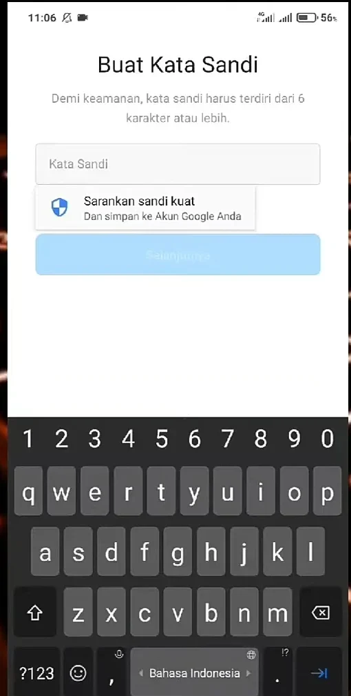 sandi akun