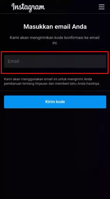 Akun Instagram Ditangguhkan