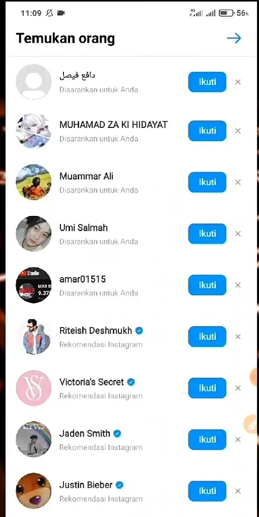 langsung ikuti beberapa orang