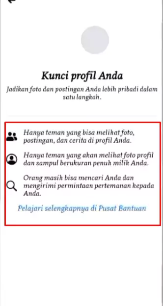 Cara Mengunci Profil Facebook