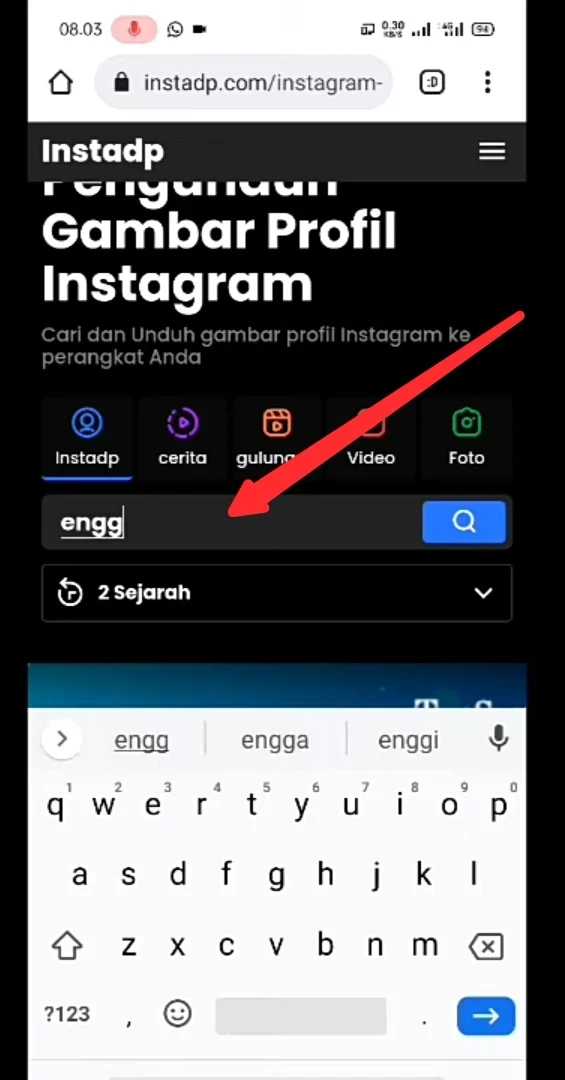 ketik nama IG