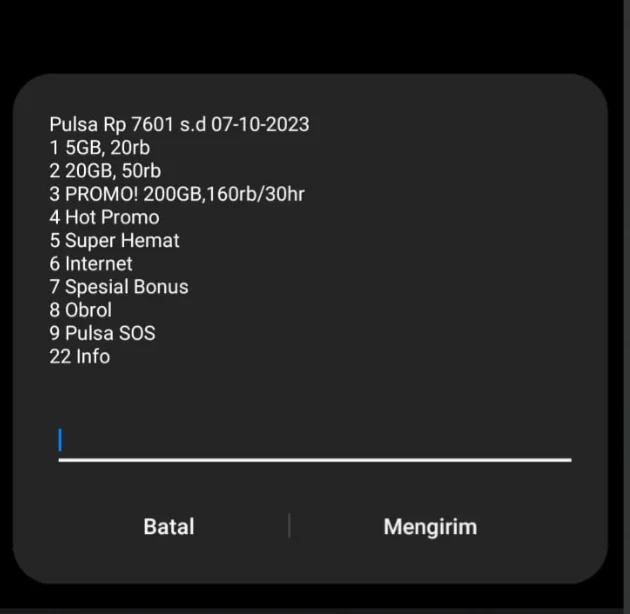 Cara Beli Paket Tri Pakai Pulsa