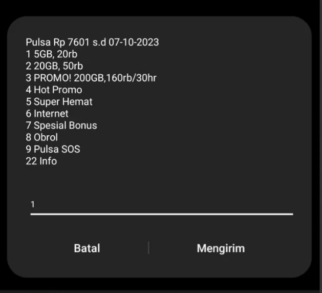 Cara Beli Paket Tri Pakai Pulsa