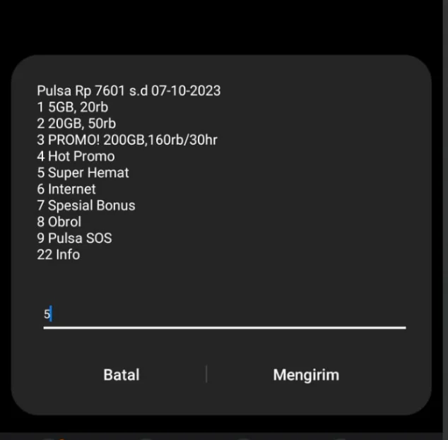 Cara Beli Paket Tri Pakai Pulsa