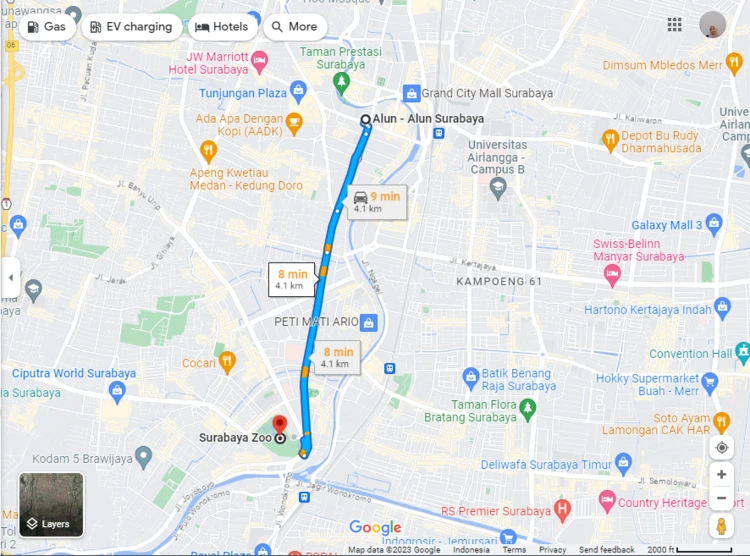 Rute Menuju Kebun Binatang Surabaya