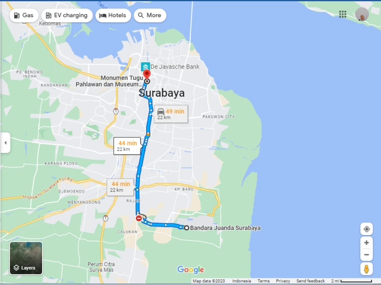 Rute Menuju Museum Sepuluh November