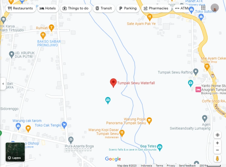 Rute Menuju Air Terjun Coban Sewu