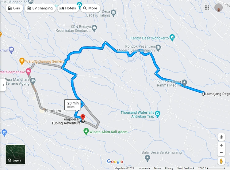 Rute Menuju Tubing Adventure Kali Betoto