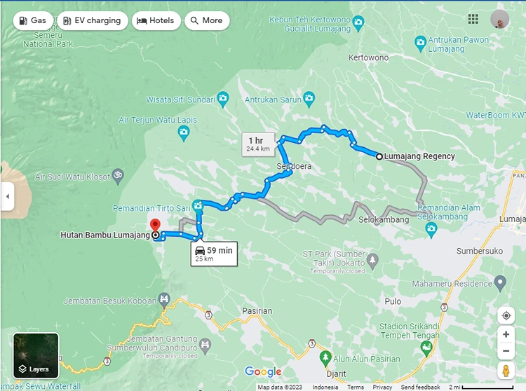 Rute Menuju Wisata Hutan Bambu