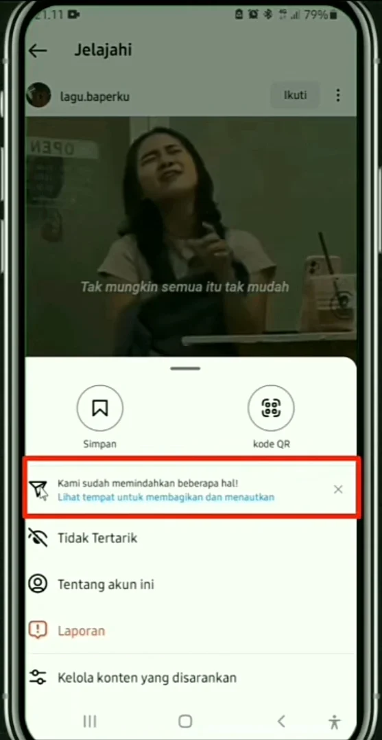 lihat tempat untuk membagikan dan menautkan