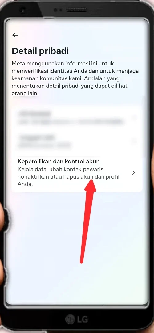 kepemilikan dan kontrol akun