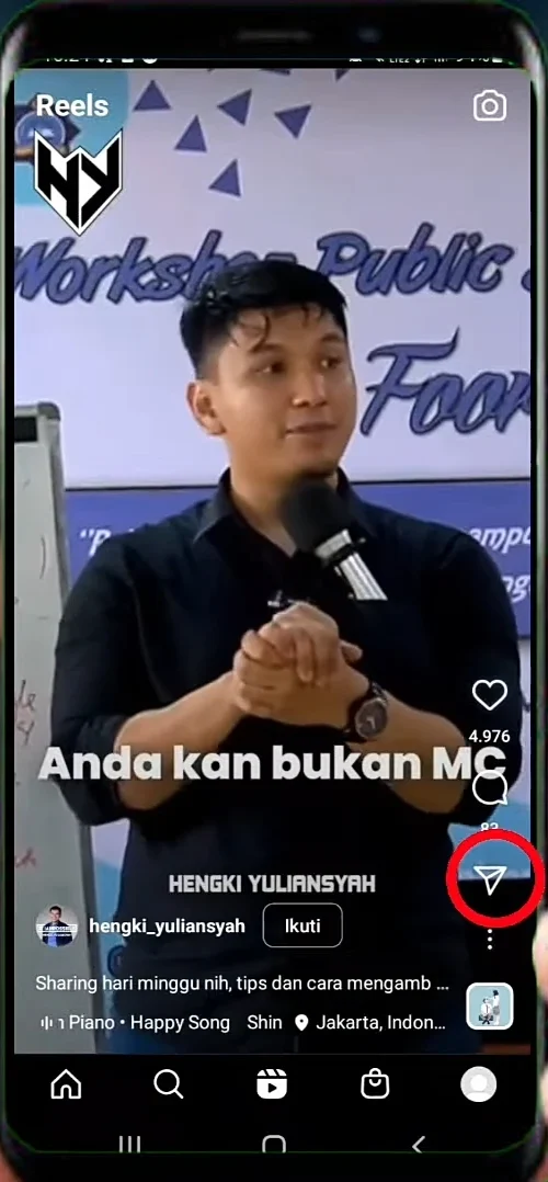 klik saja tanda pesawat.