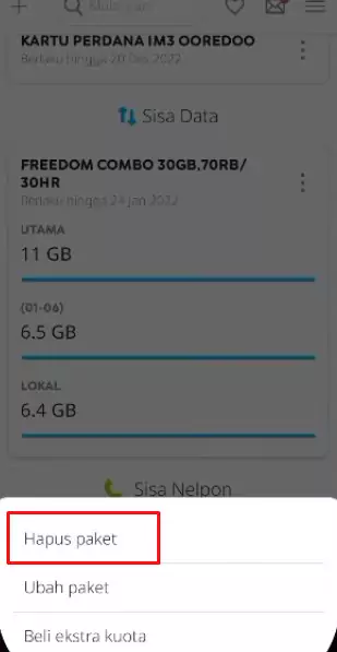 Cara Menghapus Paket Indosat yang Sudah Habis