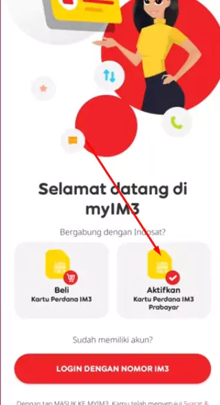 Contoh Registrasi Kartu Indosat