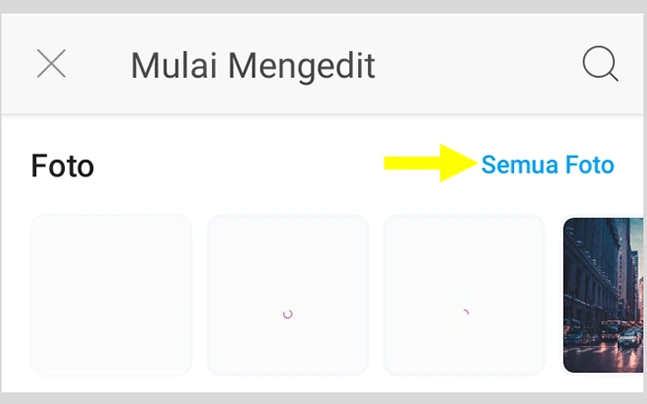 ketuk semua foto.
