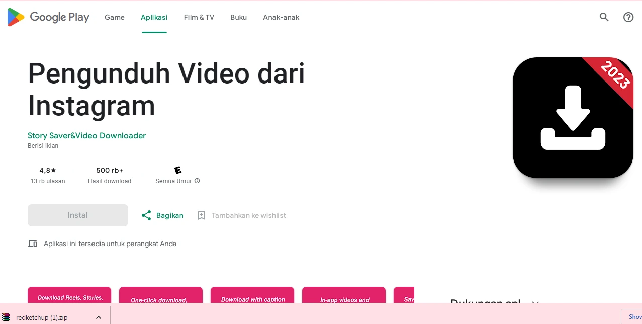 Pengunduh Video dari Instagram