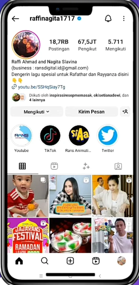 buka profil akun