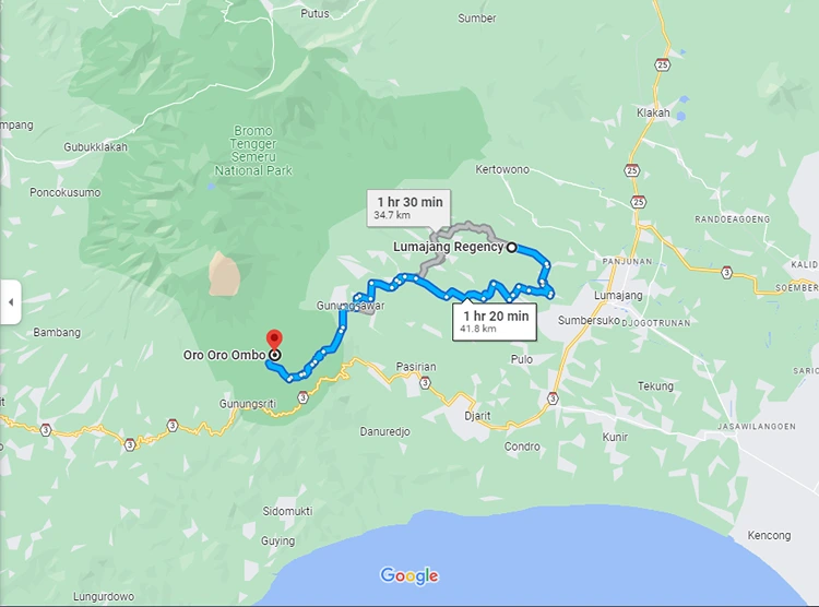 Rute Menuju Destinasi Wisata